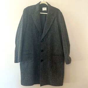 Billy Reid Subtle Plaid Wool Coat